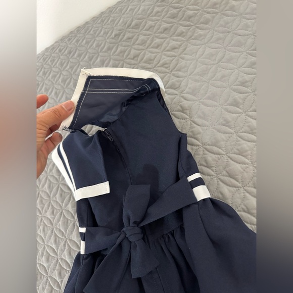 Bonnie Jean Navy Blue Sailor Dress - Picture 5 of 6